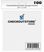 CheckOutStore Cardstock Clear Storage Pockets No Flap (12 3/4 x 13) - $457.51 MXN+
