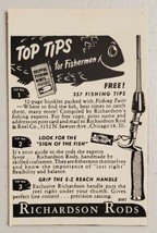 1949 Print Ad Richardson Fishing Rods with E-Z Reach Handles Chicago,Ill... - £7.03 GBP