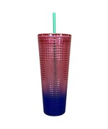 Starbucks Summer 2022 - Watermelon Pink Blue Grid Tumbler (Cold Cup) Ven... - £38.93 GBP