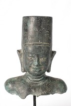 Antik Khmer Stil Bronze Vishnu Torso Statue - Schutz &amp; Erhalter -27cm / 27.9cm - £198.27 GBP