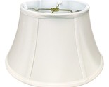 Royal Designs Shallow Drum Bell Billiotte Lamp Shade, 11 X 17 X 10, White - £91.72 GBP