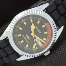 Vintage Citizen Auto 8200 Japan Mens D/D Refurbished Black Watch 557a-a295481-6 - £18.36 GBP