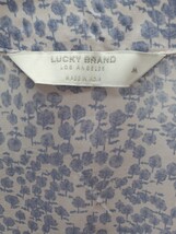 Lucky Brand Womens Medium Floral Tie Waist Peplum Top image 4