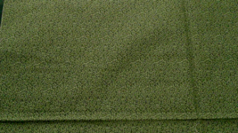 Fabric Benartex 18&quot; Square+ Asparagus Green Leaves on Hunter Green $1.75 - $1.75