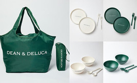 DEAN &amp; DELUCA Cash Register Bag Cold Insulated Bottle Case Bowl spoon plate fork - £173.96 GBP