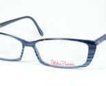 Paloma Picasso Di METZLER 8235 138 Occhiali A Righe Blu/Nero/Trasparente... - $76.22