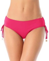 Anne Cole Womens Ruched-Side Bikini Bottoms Color Berry Color L - £23.67 GBP