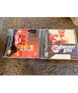 MINT CIB Complete Playstation PS1 K-1 Revenge &amp; Knockout Kings case inst... - $611.09 MXN