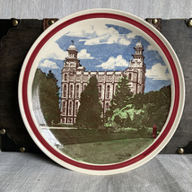 The Logan Temple  Hand Painted Vernon Kilns Collector’s Plate Made in U.... - £31.97 GBP