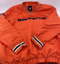 Denver Broncos NFL G-III Gridiron Men&#39;s Pullover Embroidered Jacket Orange XL  - £27.60 GBP