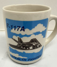 F-117A Stealth Fighter Coffee Mug Cup Two Sided  Lockheed Nighthawk Skun... - £15.53 GBP