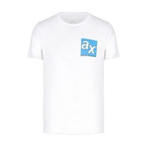 Armani Exchange Men&#39;s Logo Tee White (Size M, L, XL) NEW W TAG - £43.24 GBP