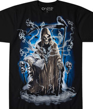 Grim Reaper Book of Souls Unisex Adult T-Shirt Black 100% Cotton - £18.48 GBP+