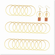 40pcs 60mm Gold Beading Hoop Earrings for Jewelry Making - Hypoallergeni... - $26.72