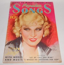 August 1935 POPULAR SONGS MAGAZINE Mae West Cover - $29.69