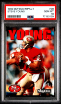 1992 Skybox Impact 38 Steve Young HOF San Francisco 49ers PSA 10 Gem Mint POP 12 - £60.11 GBP