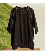 Footjoy FJ Mens XL Black V-neck Pullover Short Sleeve Wind Breaker Golf ... - $31.60 CAD