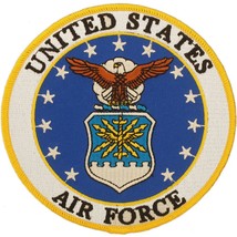 United States Air Force USAF Logo Patch Blue &amp; White 3&quot; - £7.17 GBP