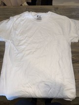Hanes Men&#39;s White Crewneck T-Shirt 5-Pack Undershirt Tee TAGLESS. O - £17.40 GBP