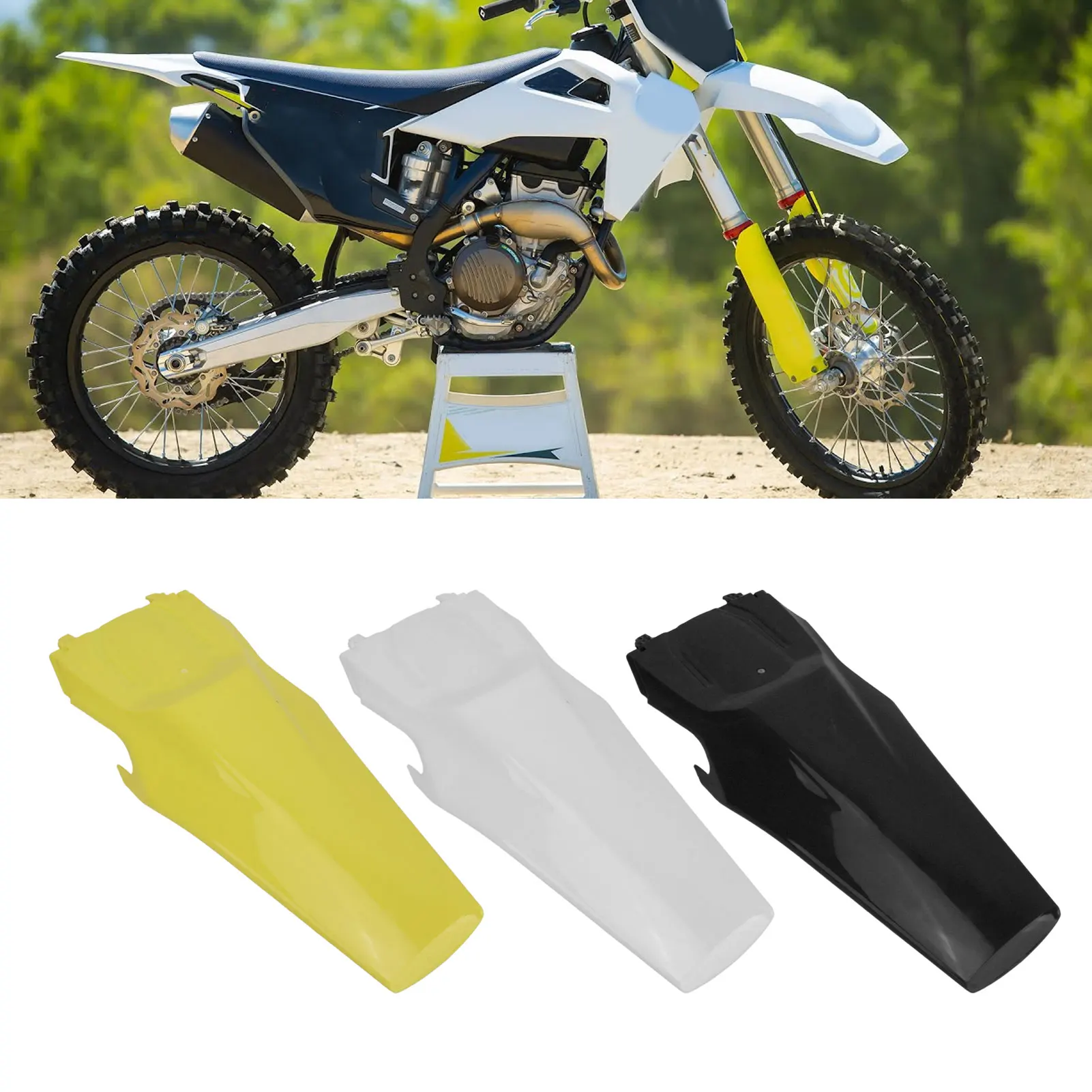 Ear wheel mudguard splash proof abs rear tire hugger mud flap for husqvarna fe250 fe350 thumb200