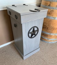 Wood Trash Can-30 gallon - $285.00