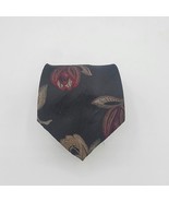 Mens Necktie Black Muilti Colored Towncraft, size 58x 3.5 inch Vintage - £12.29 GBP