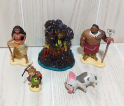 Disney Moana Toys Action Figures Te Fiti Lava Kakamora Chief Tui lot Pua NO BASE - £11.64 GBP