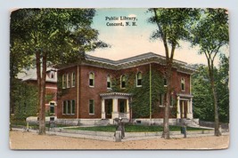 Public Library Building Concord New Hampshire NH UNP DB Postcard I17 - £1.54 GBP