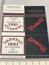 Lot Of 2 Matchbook Covers Darryl’s Restaurant  Pensacola, Florida  gmg  Unstruck - £11.59 GBP