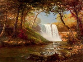Minnehaha Falls by Albert Bierstadt available as Giclee Art Print + Ships Free - £31.17 GBP+