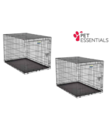 Pet Crate 26&quot; H x 24&quot; W x 36&quot; D Medium, Black Steel, Pet Essentials 6109... - $138.59