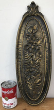 Vtg 1974 Syroco 7316 Gold Spring Summer Floral Wall Art Deco Plaque 17.5“ - £29.56 GBP