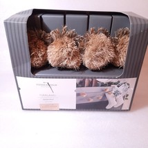 New/open box Threshold designed with Studio McGee Woven Pom pom Garland natural - £11.73 GBP