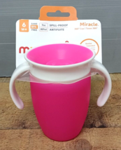 Munchkin® Miracle® 360° Spoutless Trainer Sippy Cup, 7 oz, Pink, Unisex - £8.74 GBP