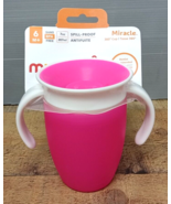 Munchkin® Miracle® 360° Spoutless Trainer Sippy Cup, 7 oz, Pink, Unisex - £8.61 GBP