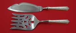 Normandie by Wallace Sterling Silver Fish Serving Set 2 Piece Custom Made HHWS - $132.76