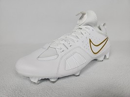 Nike Alpha Huarache 9 Varsity Lacrosse Cleats Size 11.5 Men&#39;s White FD00... - $63.99