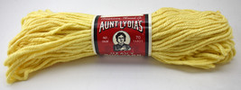 Vintage NEW Old Stock Aunt Lydia&#39;s Heavy Rug Yarn-Rayon/Cotton 1 Skein Lt Yellow - £5.94 GBP