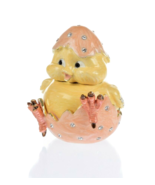 A chick hatches Trinket Box Hand made  by Keren Kopal with  Austrian Cry... - £86.14 GBP