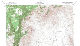 Tippipah Spring Quadrangle Nevada 1952 Map Vintage USGS 15 Minute Topographic - £13.04 GBP