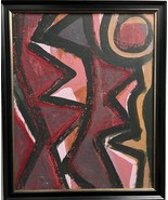 Daniel Buckler (b1945)&quot;Dance Egyptien&quot;Impactful 1960’sNYC Brutalist Oil ... - $2,056.65 CAD