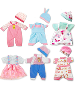Doll Clothes,12 Inch Baby Doll Clothes 6 Sets Include 5 Caps Fit for 10 ... - €21,25 EUR