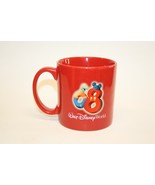 2008 Walt Disney Parks Red Glitter Mickey Donald Goofy Pluto Coffee Tea ... - £10.22 GBP