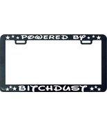 Powered by Bitch Dust White license plate frame holder tag - $128.99 MXN