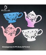 Vintage Teapot Tea Cup Metal Cutting Dies Scrapbooking Card Making Craft - $11.59