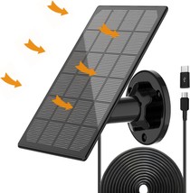 Solar Panel for Outdoor Camera IP66 Waterproof Solar Charger Continuous Solar Po - £31.97 GBP