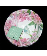 4 SOHO LOFT Scalloped Edge LRG THICK Pink Hydrangeas Floral 8&quot; Melamine ... - $54.86 CAD