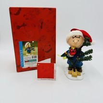 Dept 56 Clothtique Possible Dreams Peanuts  Charlie Brown ChristmasTree Figurine - £100.91 GBP