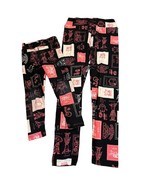 LuLaRoe Toy Story Pink &amp; Black Print Leggings Mommy &amp; Kid Match - $32.89 CAD