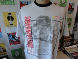 Vintage 90s Dale Earnhardt #3 Nutmeg Mills Grey T Shirt L - £27.14 GBP